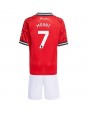 Billige Manchester United Mason Mount #7 Hjemmedraktsett Barn 2025-26 Kortermet (+ Korte bukser)